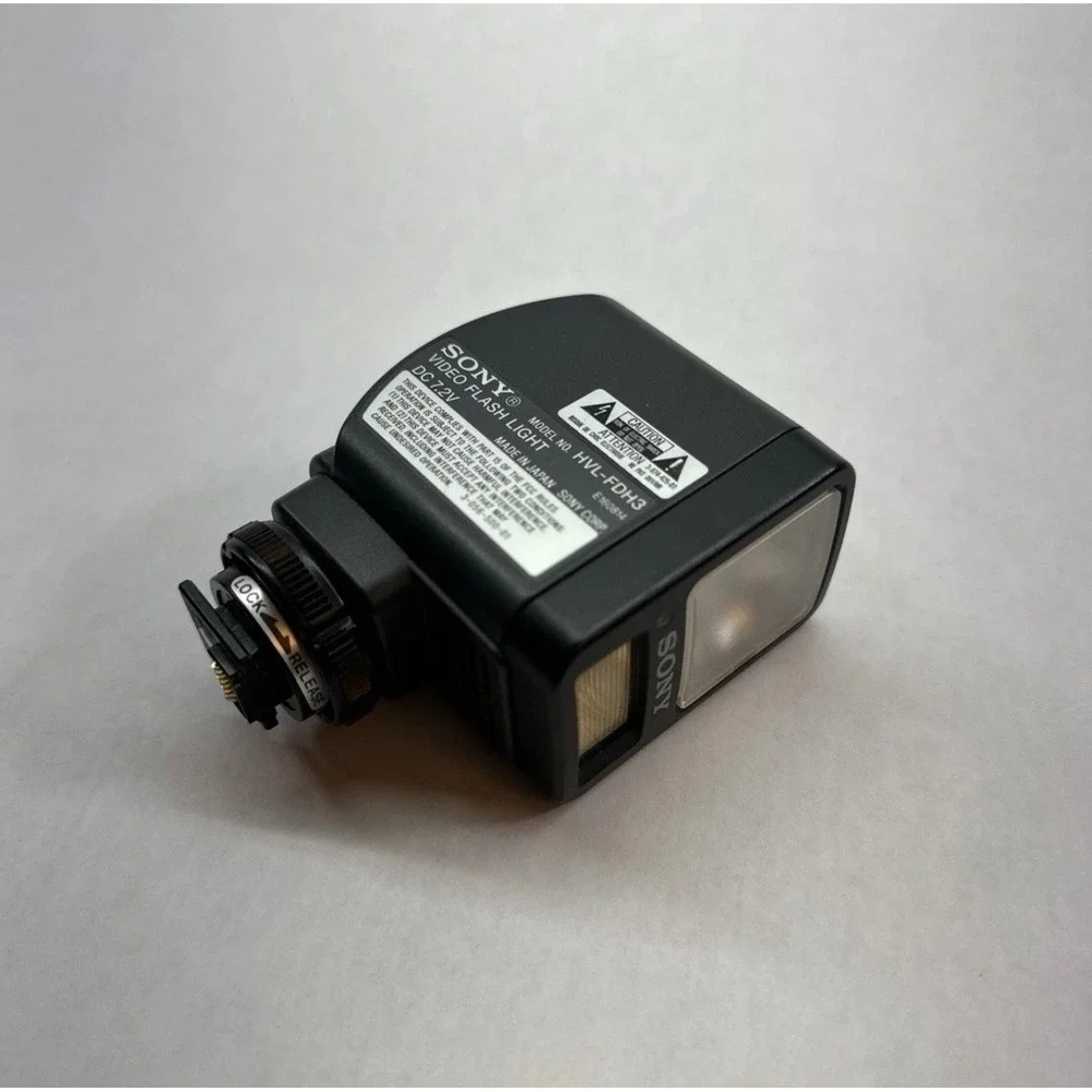 Sony Video Flash Light Attachment Camcorder Model HVL-FDH3 DC 7.2V Black